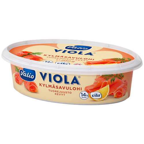 Valio Viola® kylmäsavulohi tuorejuusto laktoositon e200 g