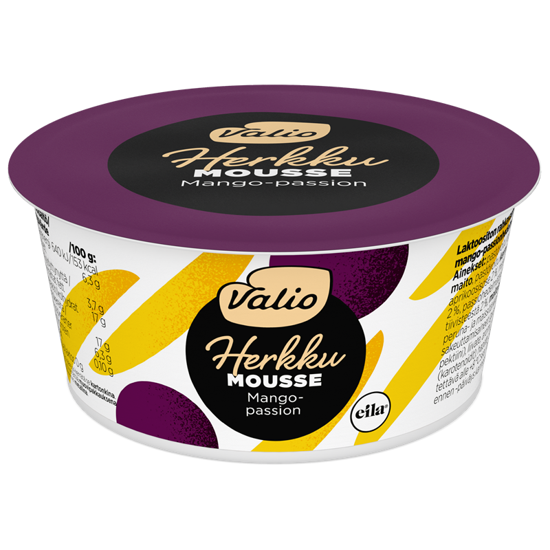 Valio Herkku mousse mango-passion laktoositon 100 g