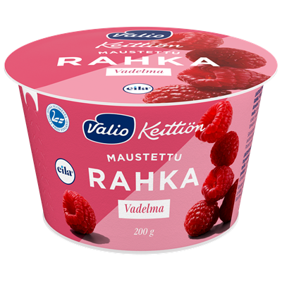 Valio Keittiön maustettu rahka vadelma laktoositon 200 g