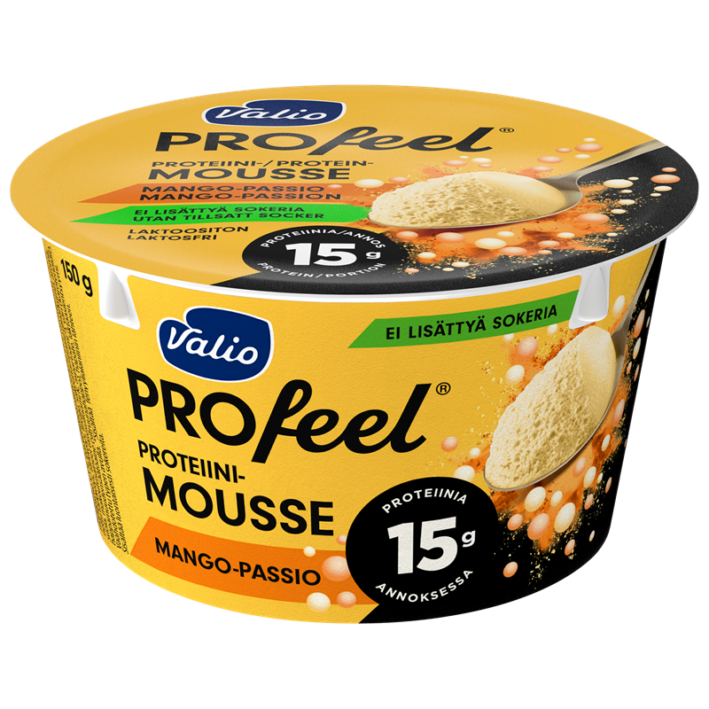 Valio PROfeel® proteiinimousse 150 g mango-passio laktoositon