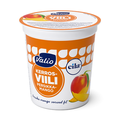 Valio kerrosviili  persikka-mango 1 % laktoositon 200 g