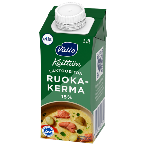 Valio Keittiön ruokakerma 15 % UHT laktoositon 2 dl