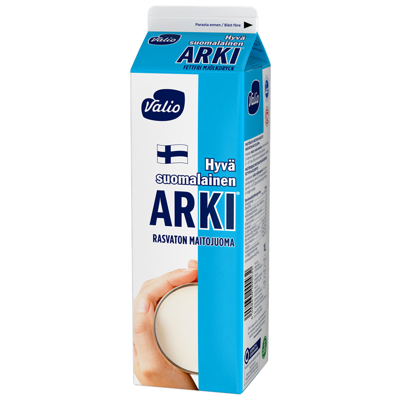 Valio Hyvä suomalainen Arki® rasvaton maitojuoma 1 l