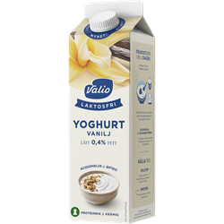 Valio Laktosfri yoghurt vanilj 0,4% 1000 g