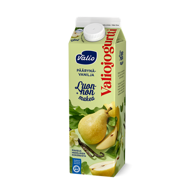 Valiojogurtti® Luonnon makea 1 kg päärynä-vanilja laktoositon